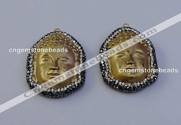 NGP7090 30*40mm buddha white jade pendants wholesale
