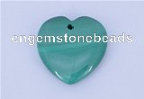 NGP716 30*30mm heart natural malachite gemstone pendant