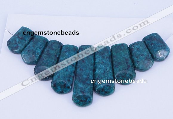 NGP72 Fashion chrysocolla gemstone pendants set jewelry wholesale