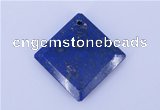 NGP720 6*32mm diamond natural lapis lazuli gemstone pendant