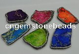 NGP7231 30*50mm - 40*60mm freeform sea sediment jasper pendants