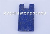 NGP725 18*32mm rectangle natural lapis lazuli gemstone pendant