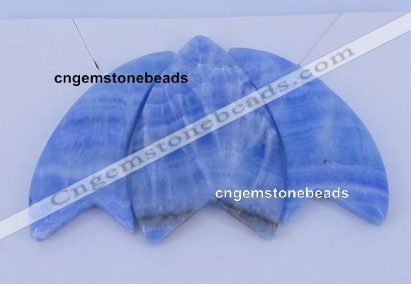 NGP73 Fashion blue lace agate gemstone pendants set jewelry wholesale