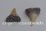 NGP7340 25*35mm - 30*38mm shark teeth pendants wholesale