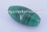 NGP735 18*36mm rice natural malachite gemstone pendant wholesale