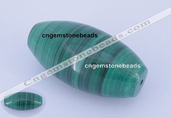 NGP735 18*36mm rice natural malachite gemstone pendant wholesale