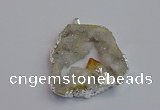 NGP7382 45*50mm - 50*55mm freeform druzy agate pendants