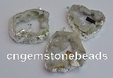 NGP7387 45*50mm - 50*55mm freeform druzy agate pendants