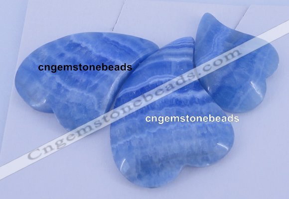 NGP74 Fashion blue lace agate gemstone pendants set jewelry wholesale