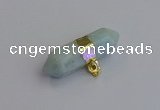 NGP7450 12*45mm sticks amazonite gemstone pendants wholesale