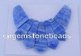 NGP75 Fashion blue lace agate gemstone pendants set jewelry wholesale