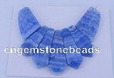 NGP75 Fashion blue lace agate gemstone pendants set jewelry wholesale