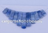 NGP76 Fashion blue lace agate gemstone pendants set jewelry wholesale