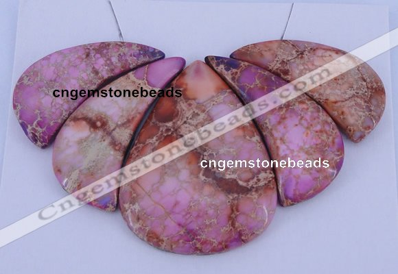 NGP84 Dyed imperial jasper gemstone pendants set jewelry wholesale