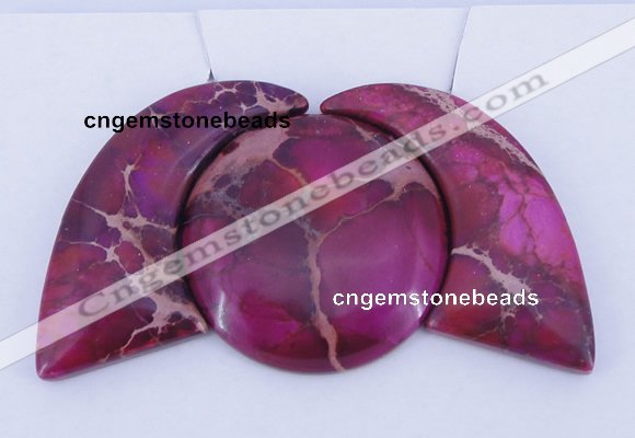 NGP85 Dyed imperial jasper gemstone pendants set jewelry wholesale