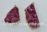 NGP8567 28*45mm - 35*50mm freeform druzy agate pendants wholesale