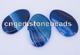 NGP861 5PCS 30-35mm*50-60mm freeform agate gemstone pendants