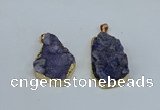 NGP8617 25*30mm - 28*40mm freeform druzy agate pendants wholesale