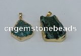 NGP8621 25*30mm - 28*40mm freeform druzy agate pendants wholesale