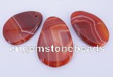 NGP863 5PCS 30-45mm*50-60mm freeform agate gemstone pendants