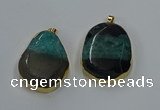 NGP8630 32*45mm - 46*48mm freeform druzy agate pendants wholesale