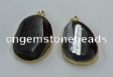 NGP8632 32*45mm - 46*48mm freeform druzy agate pendants wholesale