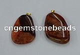 NGP8636 30*45mm - 35*50mm freeform druzy agate pendants wholesale