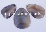 NGP864 5PCS 30-45mm*50-65mm freeform agate gemstone pendants