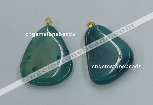 NGP8645 30*45mm - 35*50mm freeform agate pendants wholesale