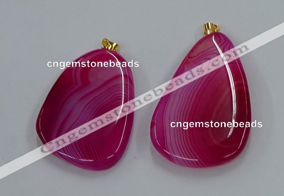 NGP8650 30*45mm - 35*50mm freeform agate pendants wholesale