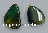 NGP8652 30*45mm - 35*50mm freeform agate pendants wholesale