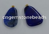 NGP8653 30*45mm - 35*50mm freeform agate pendants wholesale