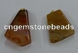 NGP8658 20*40mm - 40*50mm freeform agate pendants wholesale