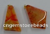 NGP8659 20*40mm - 40*50mm freeform agate pendants wholesale