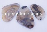 NGP866 5PCS 30-50mm*50-70mm freeform agate gemstone pendants