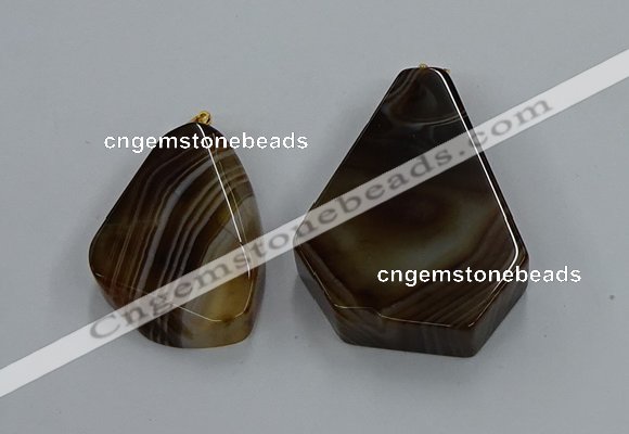 NGP8664 20*40mm - 40*50mm freeform agate pendants wholesale