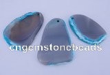 NGP867 5PCS 35-45mm*50-65mm freeform agate gemstone pendants