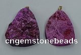 NGP8670 35*55mm - 45*60mm freeform druzy agate pendants wholesale