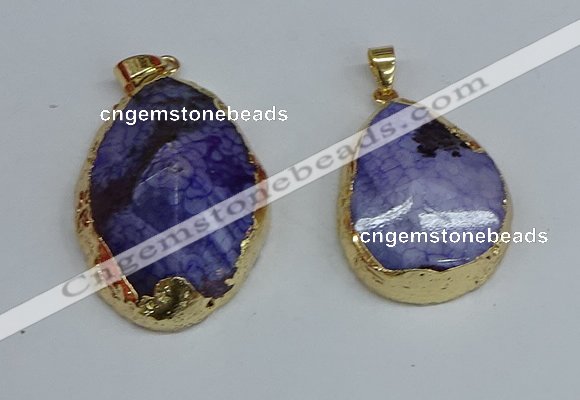 NGP8689 28*35mm - 30*40mm freeform agate pendants wholesale