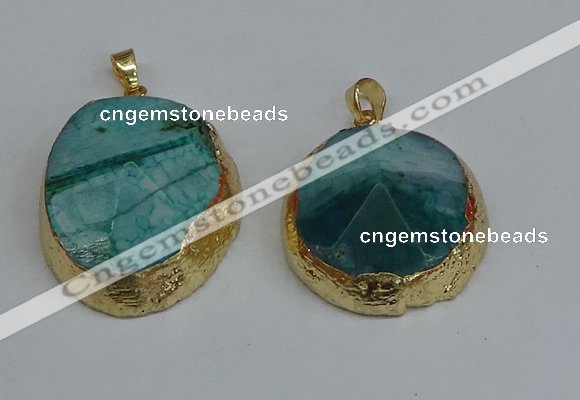 NGP8692 28*35mm - 30*40mm freeform agate pendants wholesale