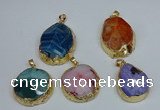 NGP8695 28*35mm - 30*40mm freeform agate pendants wholesale