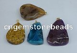 NGP8712 25*40mm – 35*50mm freeform agate pendants wholesale