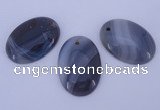 NGP874 5PCS 24*34mm oval agate gemstone pendants wholesale