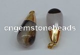 NGP8780 20*43mm teardrop agate gemstone pendants wholesale