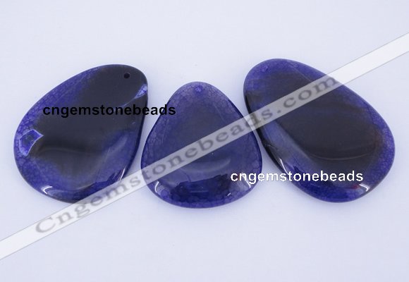 NGP879 5PCS 40-45mm*50-65mm freeform agate gemstone pendants