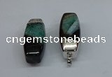 NGP8796 20*45mm rice agate gemstone pendants wholesale