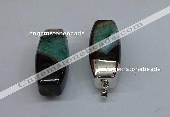 NGP8796 20*45mm rice agate gemstone pendants wholesale