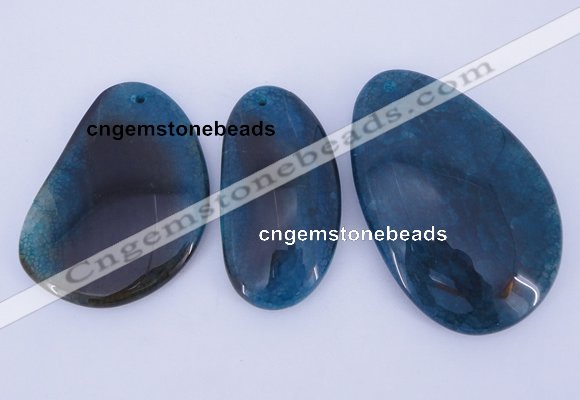 NGP880 5PCS 30-50mm*55-70mm freeform agate gemstone pendants