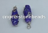 NGP8826 18*45mm rice agate gemstone pendants wholesale