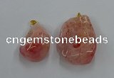 NGP8837 20*25mm - 30*40mm nuggets agate pendants wholesale